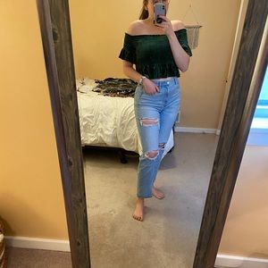 NWT BP Velvet Crop Top
